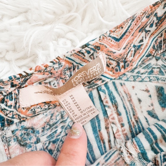 Forever 21 | Pastel Boho Palazzo Style High Waist Pants - Picture 3 of 6